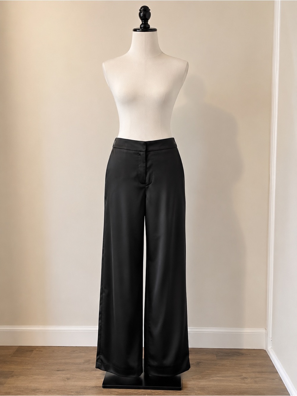 Rachel Zoe Satin High Waisted Wide Leg Pants